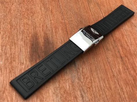 genuine breitling rubber band price|breitling rubber strap 24mm.